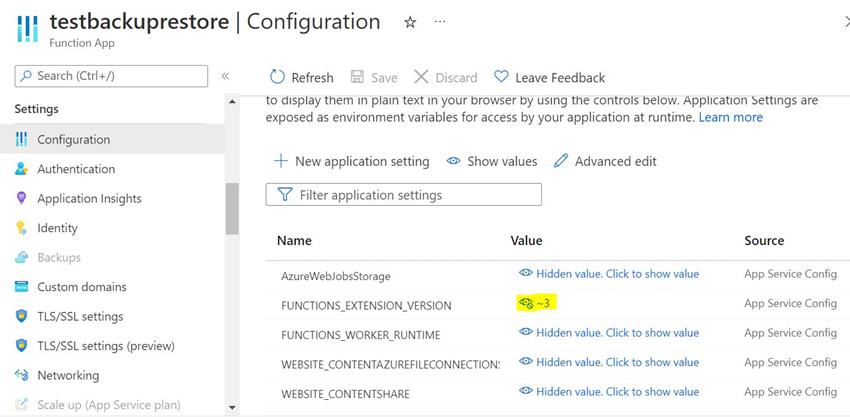 How To Take Backup And Restore A Function App In Azure